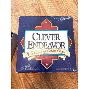 Big Clever Endeavor Board Game Deluxe Edition 1989 80’s 90’s Strategy Skill 12+